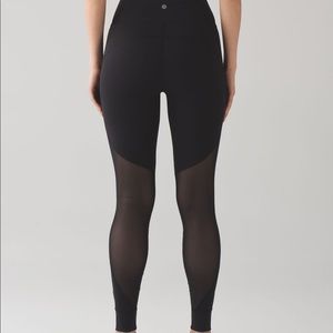 Lululemon High Rise Mesh Wrap Around Leggings